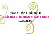 Bài 2.30 Toán 9 tập 1 SGK Kết nối tri thức